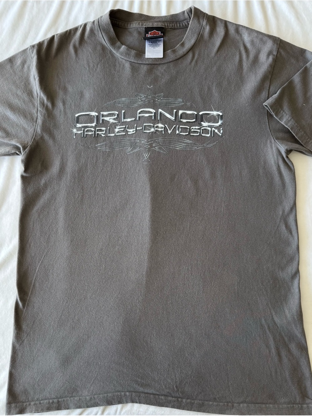 Harley-Davidson Gray Orlando Graphic Short Sleeve Tee